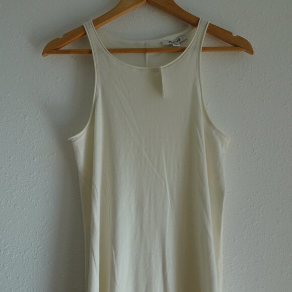 Madewell Tank Dress Women's Size XS White Softfade Pool Beach Cover Up Casual - Picture 5 of 11